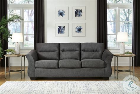 fabric sofas with metal gun beads|coleman miravel gunmetal sofa.